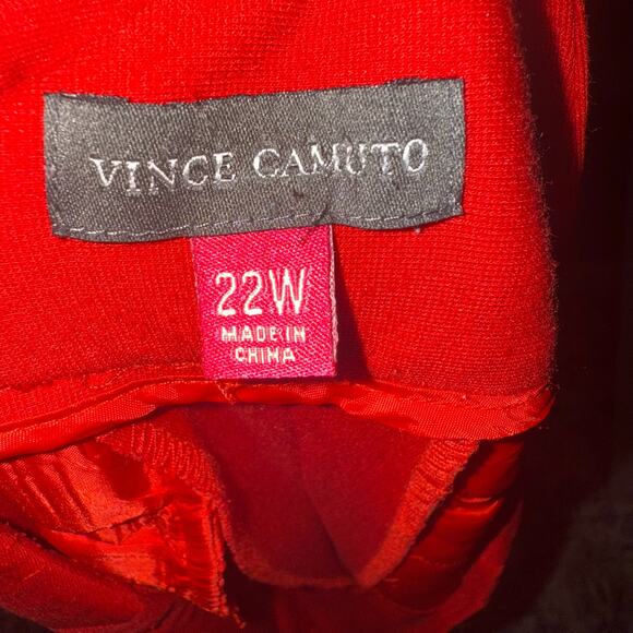 Vince Camuto Women’s Red Casual Preppy Ankle Pants – Plus Size 22W - Picture 3 of 4